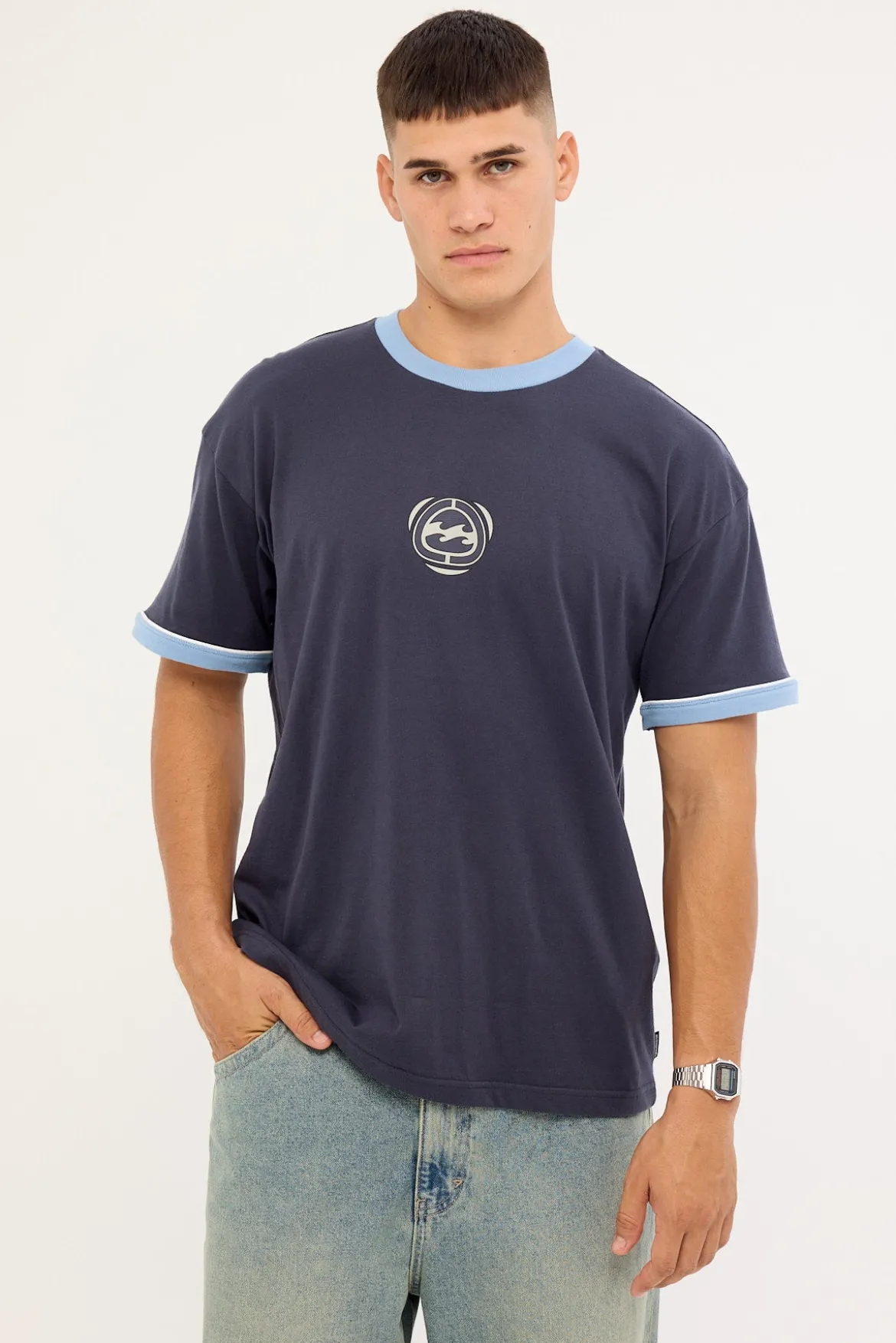 Spec 73 Ringer Tee Vintage Navy