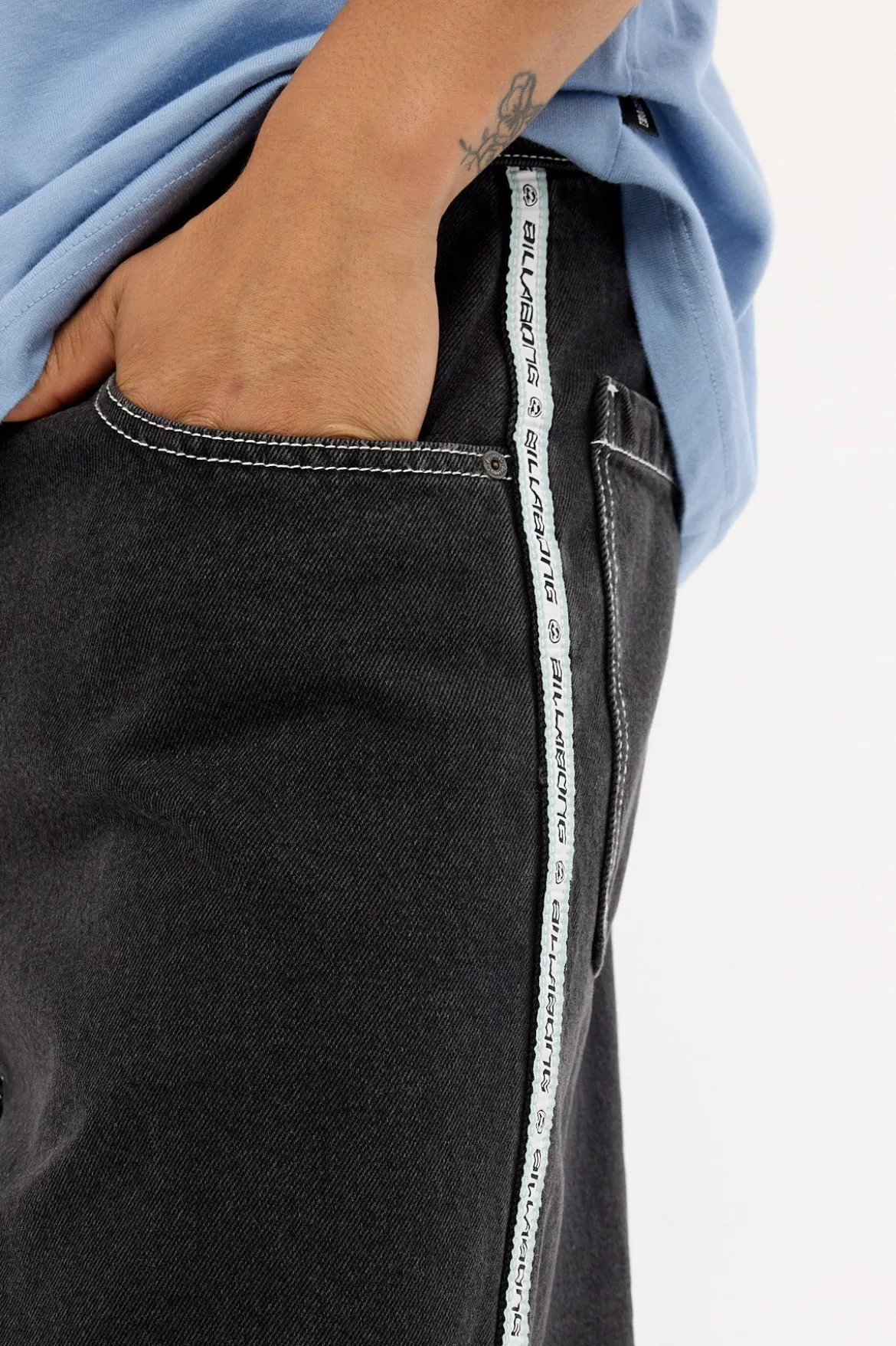 Spec 73 Signals Denim Short Washed Black
