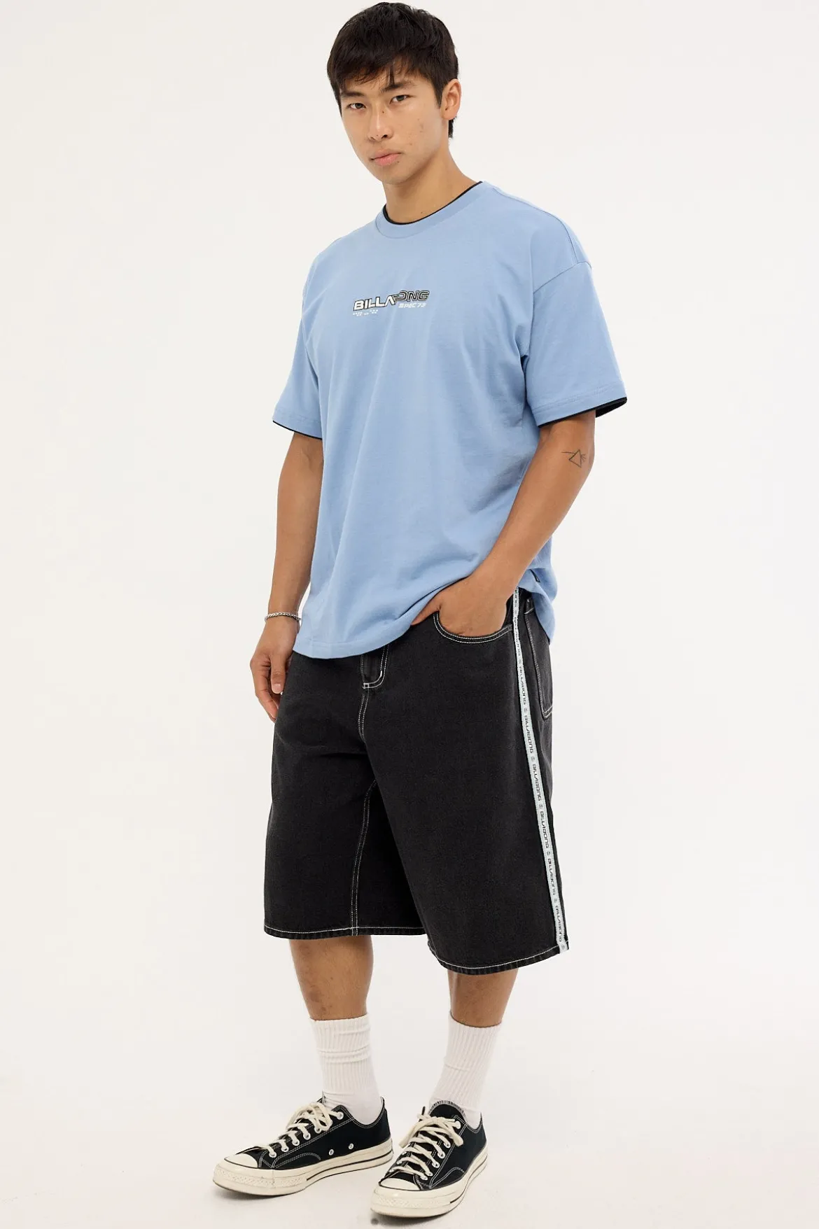 Spec 73 Signals Denim Short Washed Black