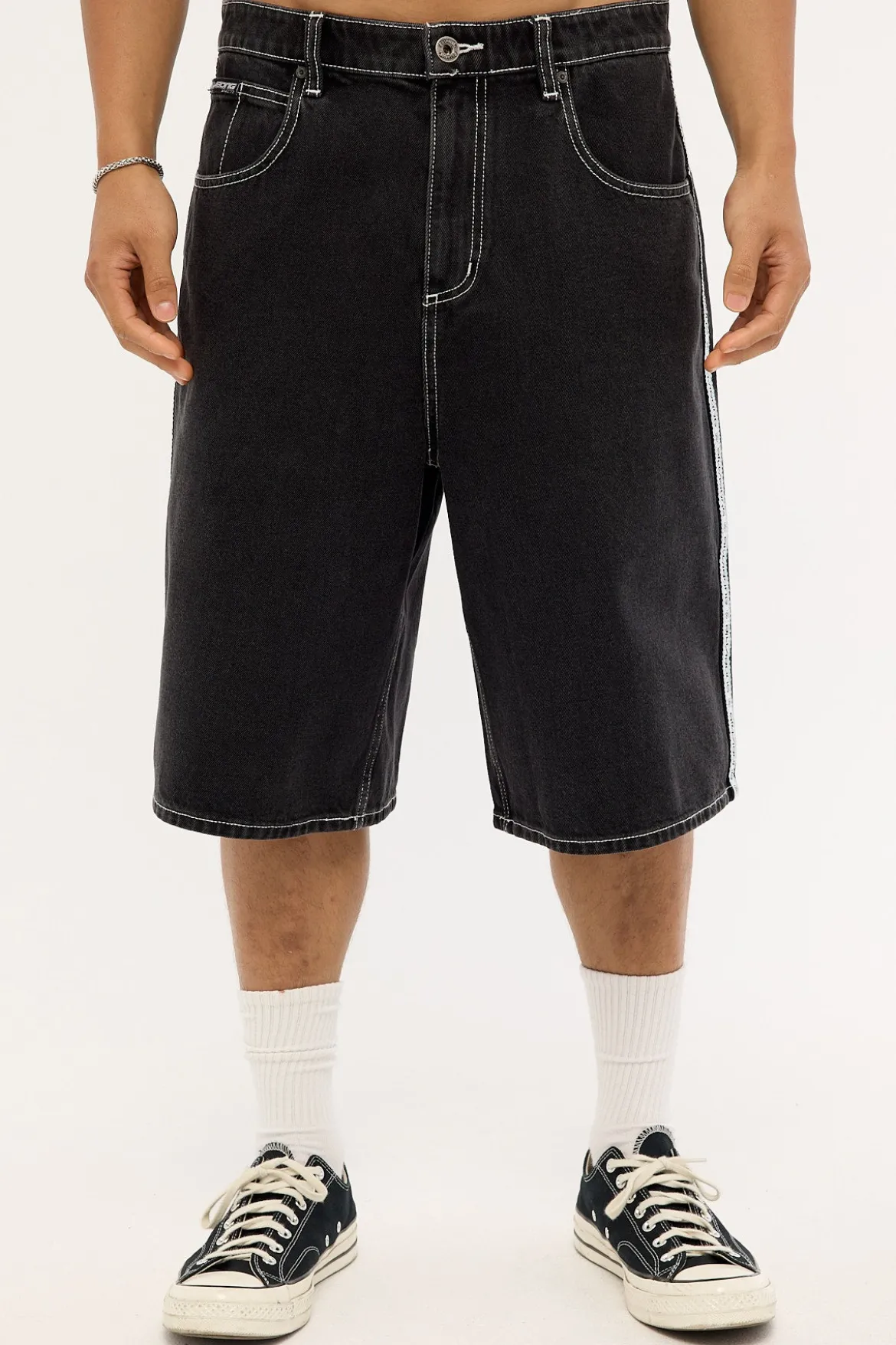 Spec 73 Signals Denim Short Washed Black