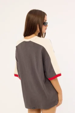 Speed Kills V-Neck Oversized Tee Merch Black