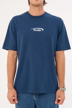 Sphere Embro Oversize Fit Tee Ensign Blue