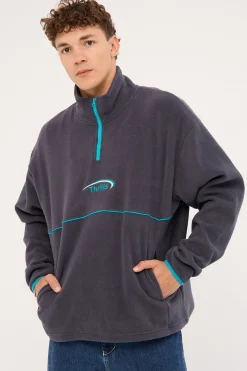 Sphere Quarter Zip Polar Fleece India Ink