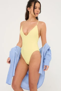 Spice Sunset One Piece Bodysuit Yellow