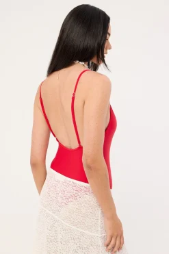 Spice Sunset One Piece Bodysuit Red