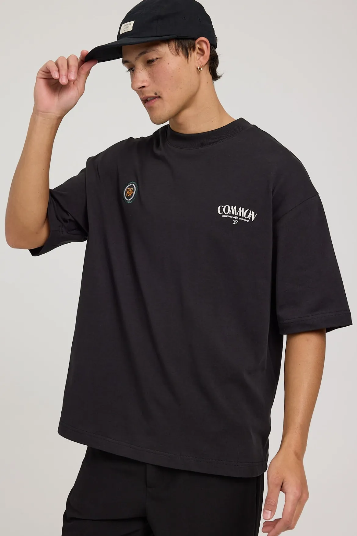 Spiced Whiskey Heavyweight Easy Tee Night Black