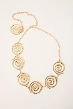 Spiral Chain Belt Gold