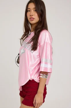 Spirit Number V Neck Jersey Pink