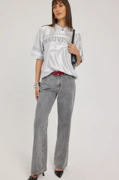 Spirit V Neck Jersey Silver
