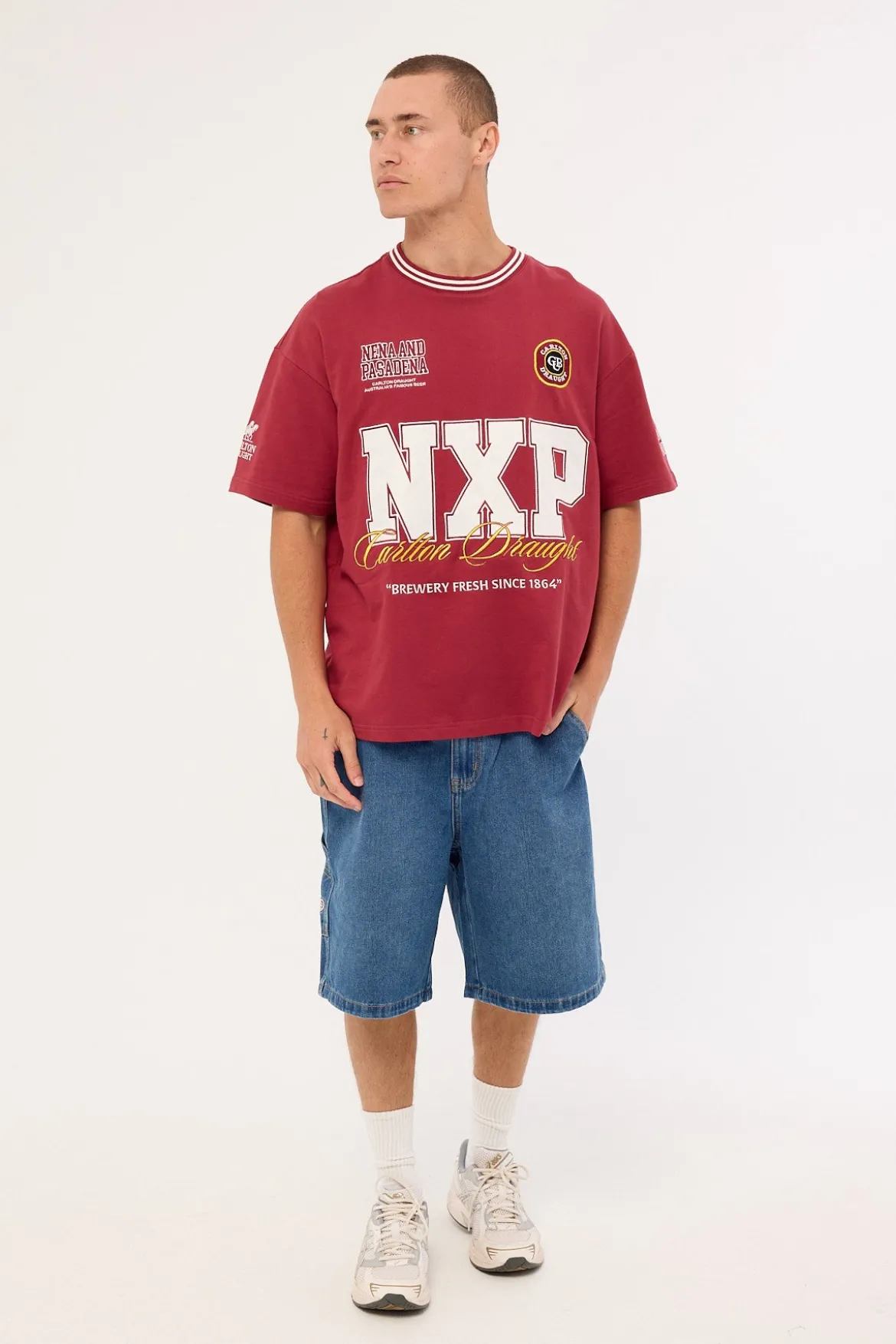 Spirits Loopback Raptor Tee Burgundy