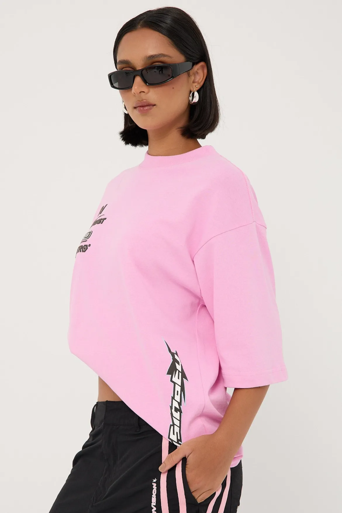 Spoiler Street Super Heavy Tee Pink