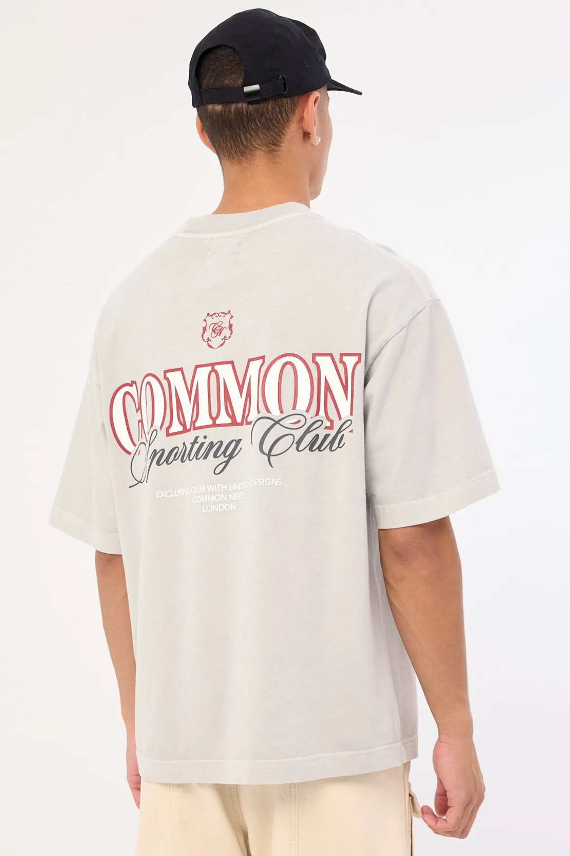 Sporting Brushed Easy Tee Washed Ice Grey