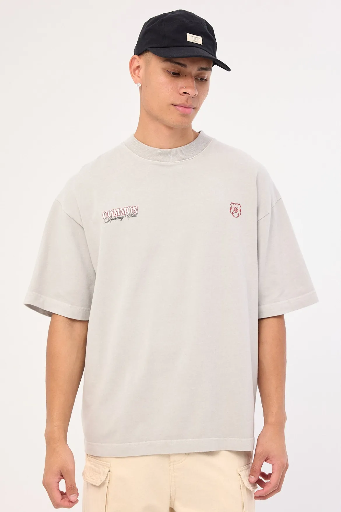 Sporting Brushed Easy Tee Washed Ice Grey
