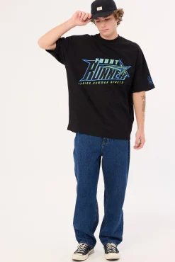 Sports Star Tee Black Aqua