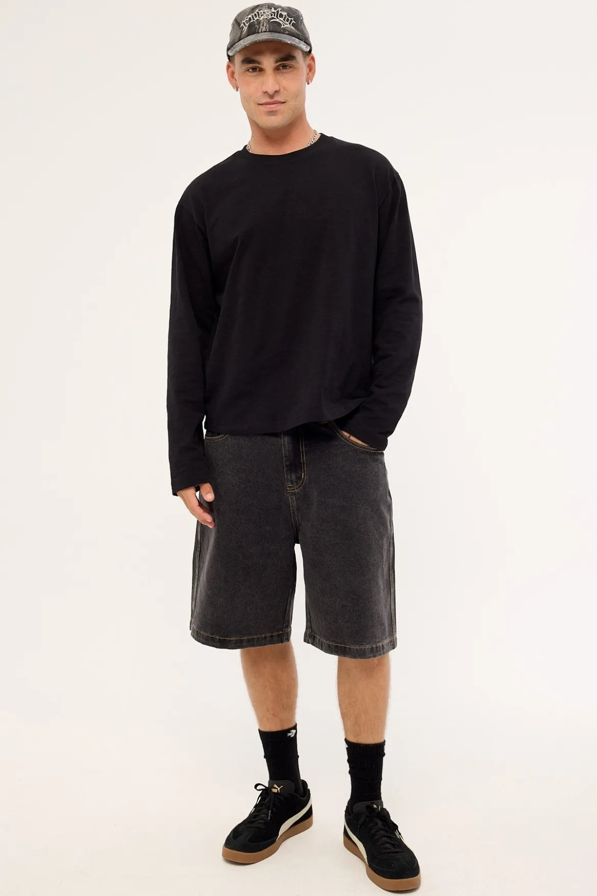 Spray Bull Denim 91 Short Washed Black