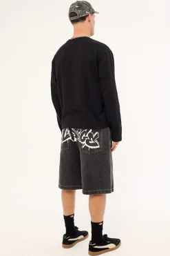Spray Bull Denim 91 Short Washed Black