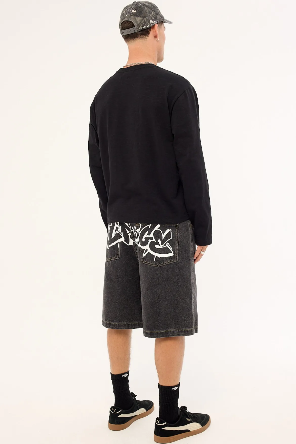 Spray Bull Denim 91 Short Washed Black
