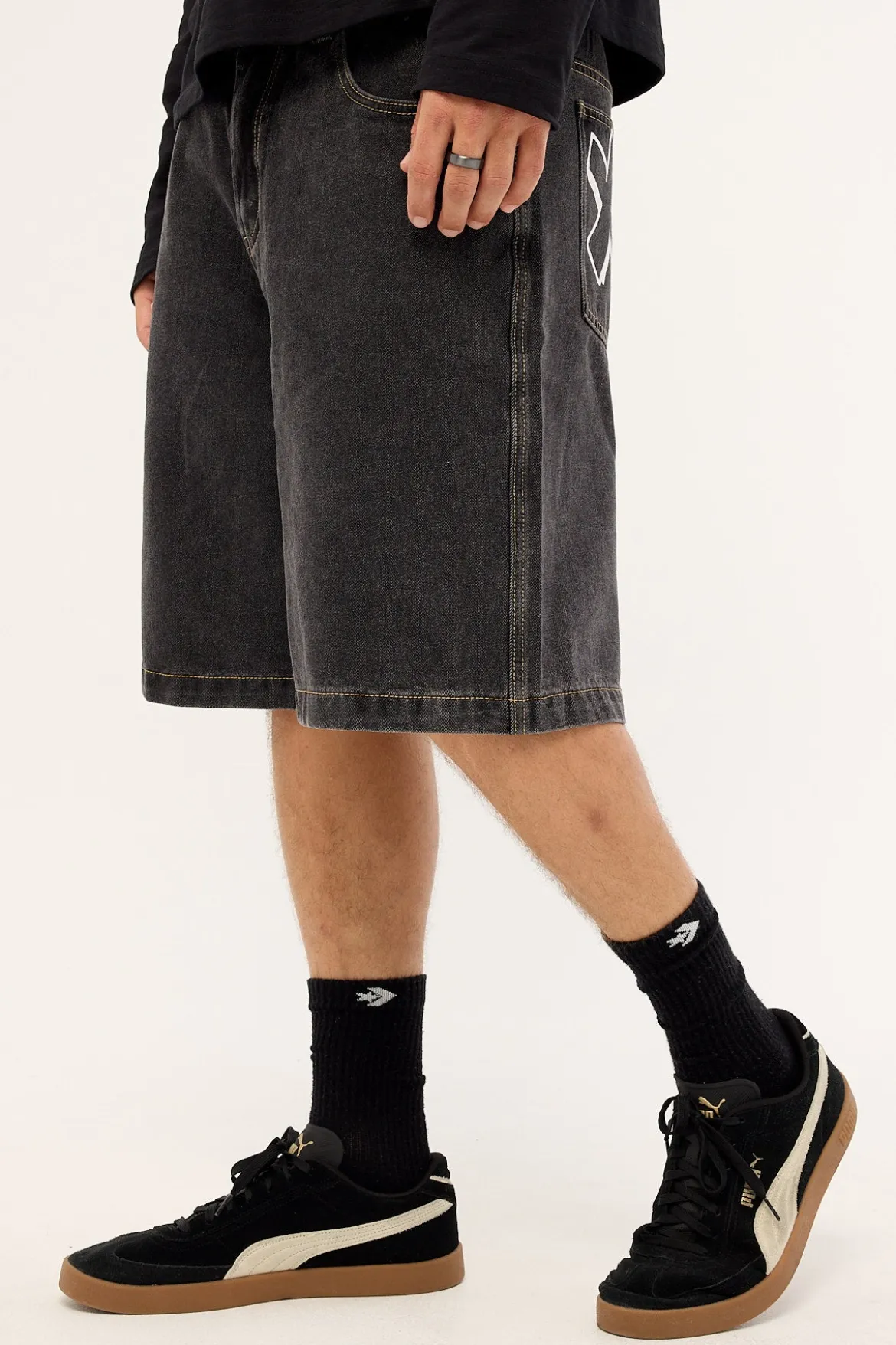 Spray Bull Denim 91 Short Washed Black