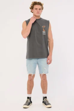 1st Grade Service Merch Fit Muscle Tee Merch Black