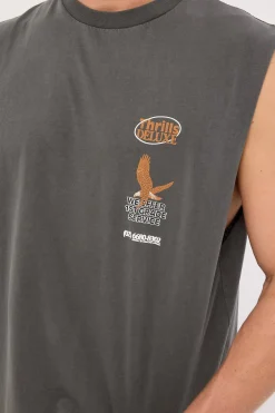 1st Grade Service Merch Fit Muscle Tee Merch Black