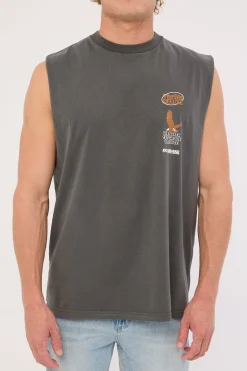 1st Grade Service Merch Fit Muscle Tee Merch Black