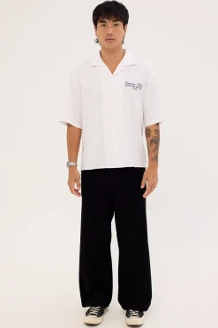 Stagger Big Slacker Cropped Pant Black