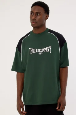 Stakes Are High Box Fit Oversize Tee Sycamore Green
