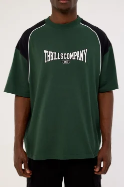 Stakes Are High Box Fit Oversize Tee Sycamore Green