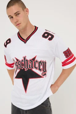 Star Football Jersey White/Red