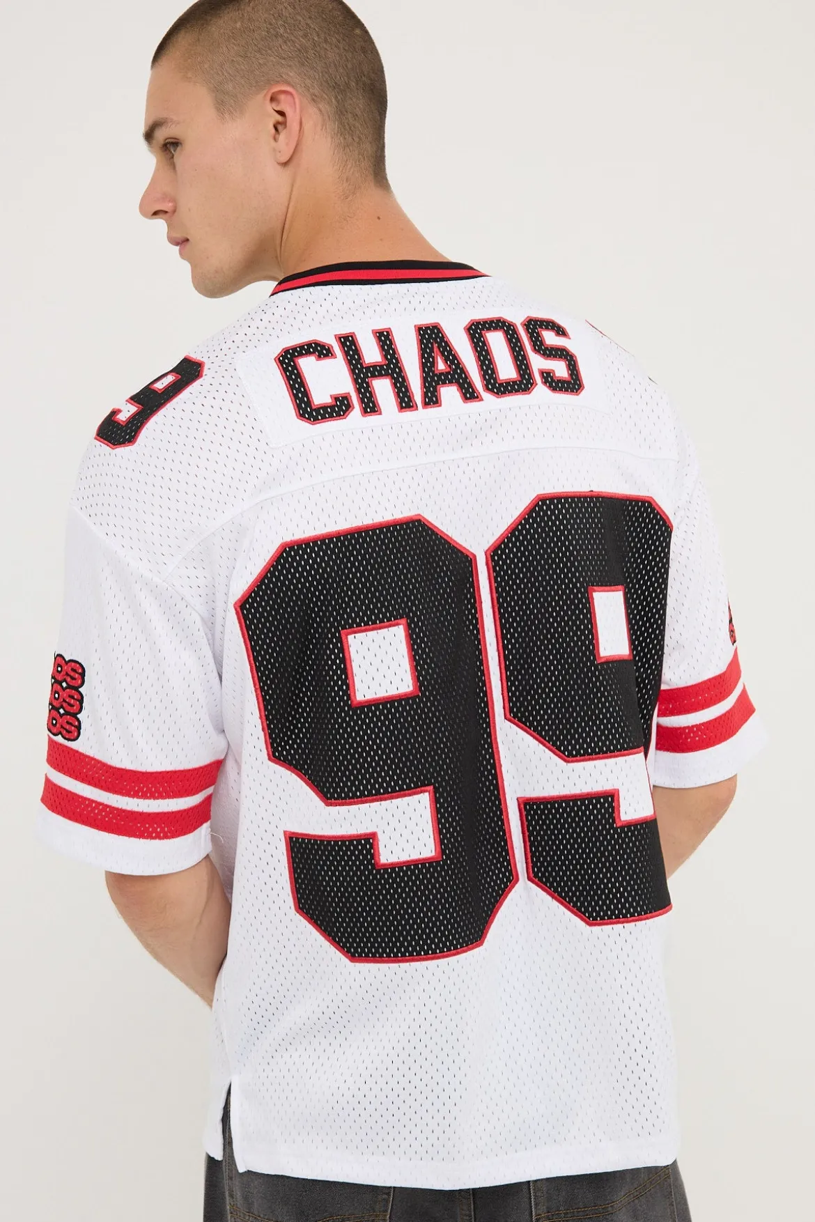 Star Football Jersey White/Red