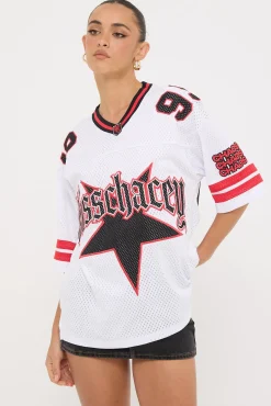 Star Football Jersey White/Red