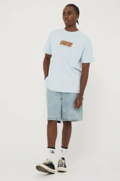 Star Slant Tee Pigment Blue