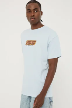 Star Slant Tee Pigment Blue
