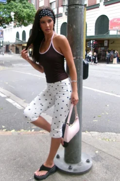 Starlet Capri Cream Polka