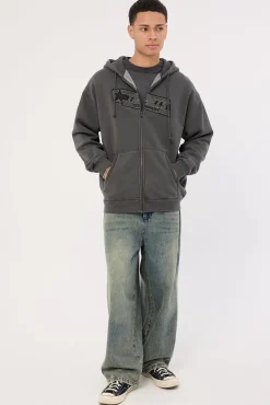 Starpower Zip Hood Fleece Merch Black