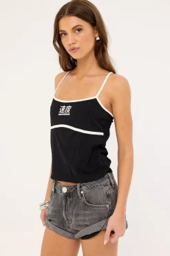 Static Cami Top Black