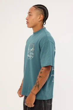 Steel Heart Street Tee Bright Teal