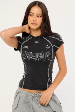 Steelheart Nano Tee Washed Black