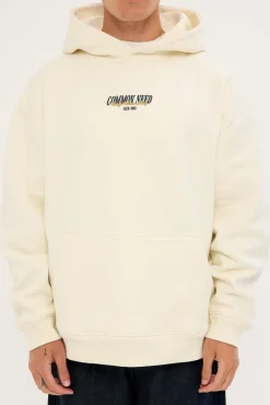 Steer Boxy Hoodie Off White