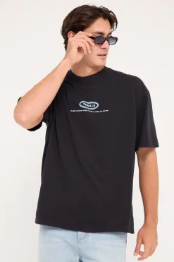 Still Life Box Fit Oversize Tee Anthracite