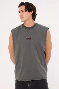 Stinger Box Fit Oversize Muscle Merch Black