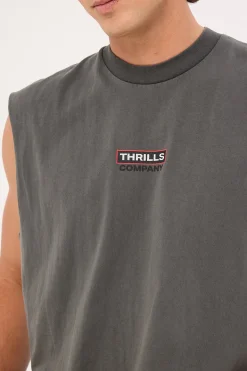 Stinger Box Fit Oversize Muscle Merch Black