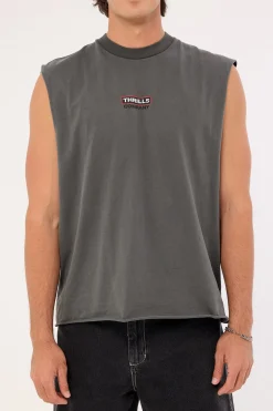 Stinger Box Fit Oversize Muscle Merch Black