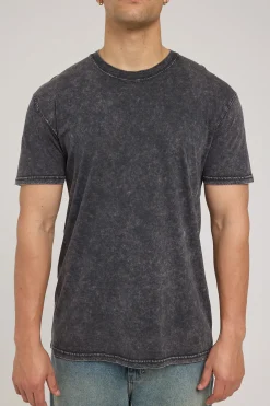 Stone Wash Staple Tee Acid Black