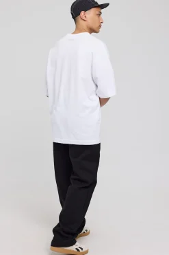 Straight Leg Track Pant Black