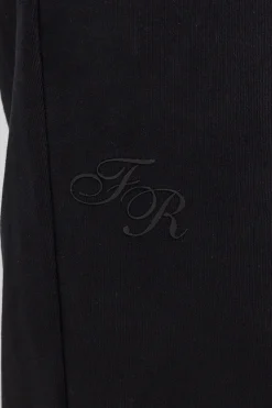 Straight Leg Track Pant Black
