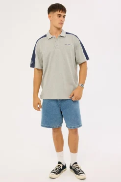 Straight Shooter Polo Grey Marle