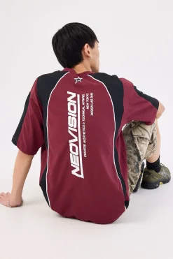 Stratum Oversize Super Heavy Tee Merlot