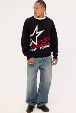 Stratus Knit Sweater Black
