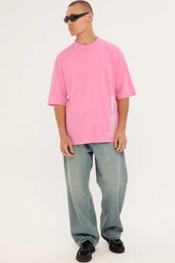 Stratus Street Super Heavy Tee Pink